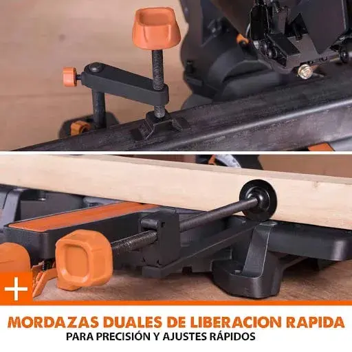 Mordazas de la ingletadora telescopica pequena r210ms plus